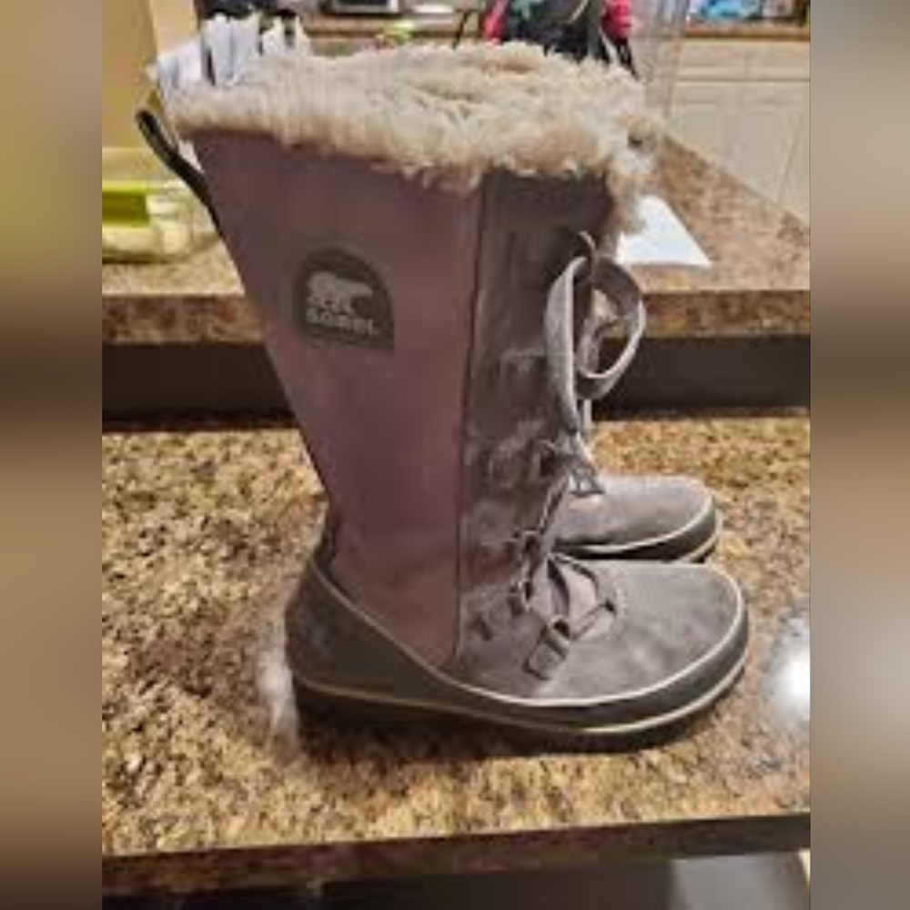 Grey Sorel wonterboots